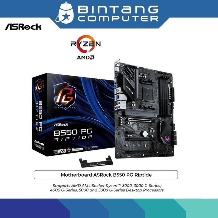 Am4 Amd B550 Pg Riptide Дънна платка ASRock B550 PG Riptide 90-MXBGH0-A0UAYZ 90-MXBGH0-A0UAYZ  на топ цена от Ардес