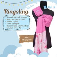 Gambar Gendongan Ring Sling - Gendongan Kain panjang - Pink Motif - MR.SUN PINK dari Aurel Babyshop Kota Tangerang Selatan 1 Tokopedia