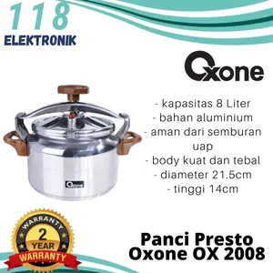 Oxone OX 2008 Panci Presto Alumunium 8 Liter OX2008