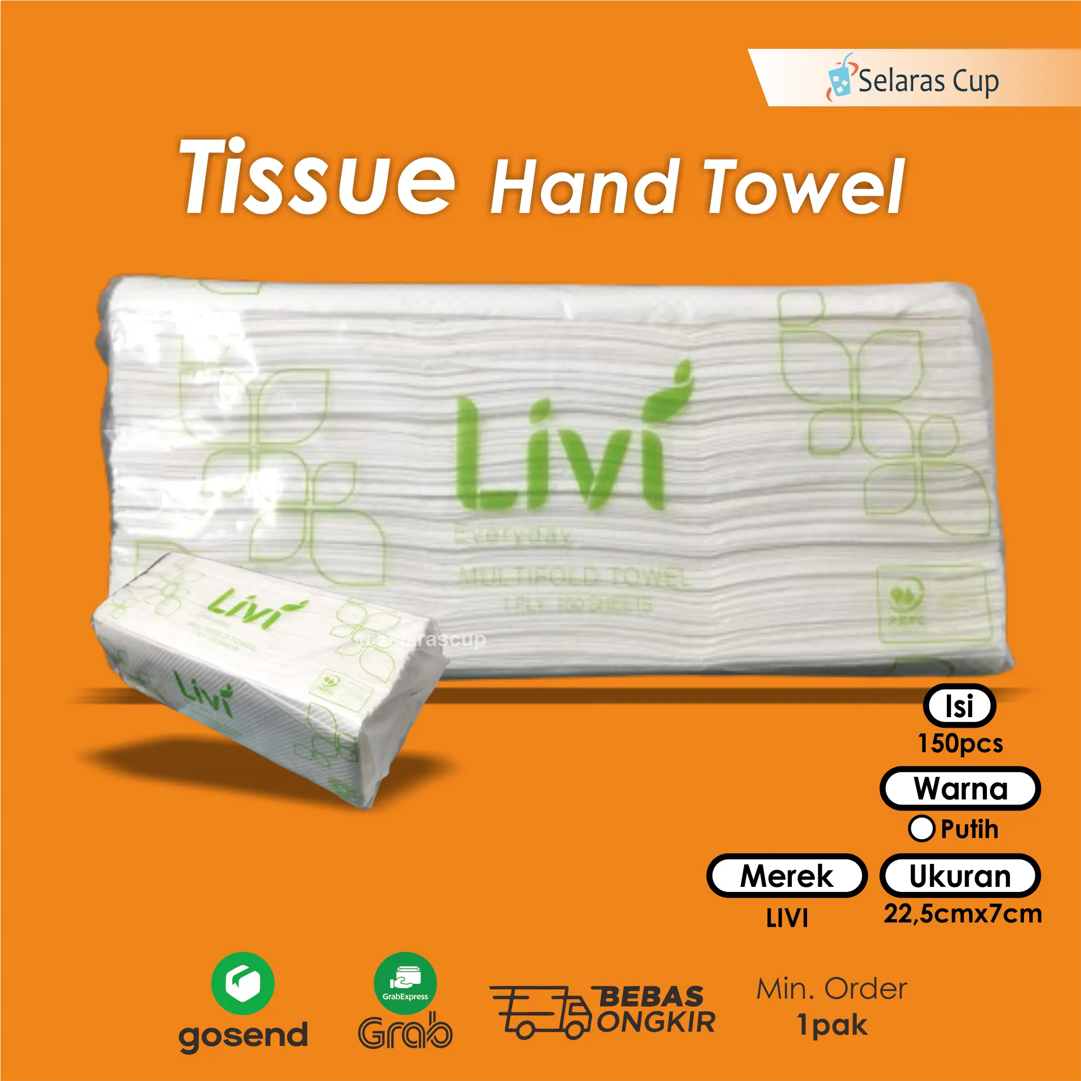 tissue hand towel livi kasar tisu cuci tangan serap minyak