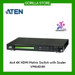 ATEN 4x4 4K HDMI Matrix Switch with Scaler VM6404H