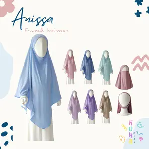 French Khimar Anak Jilbab Hijab Syari Jersey Premium Anissa FK Nuha Kids