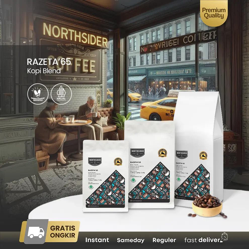Northsider Kopi arabika robusta Razeta'65 Espresso blend kopi susu