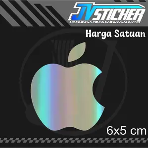 STIKER APEL LOGO APLE CUTTING STICKER VISOR MOTOR MURAH VIRAL IPONE