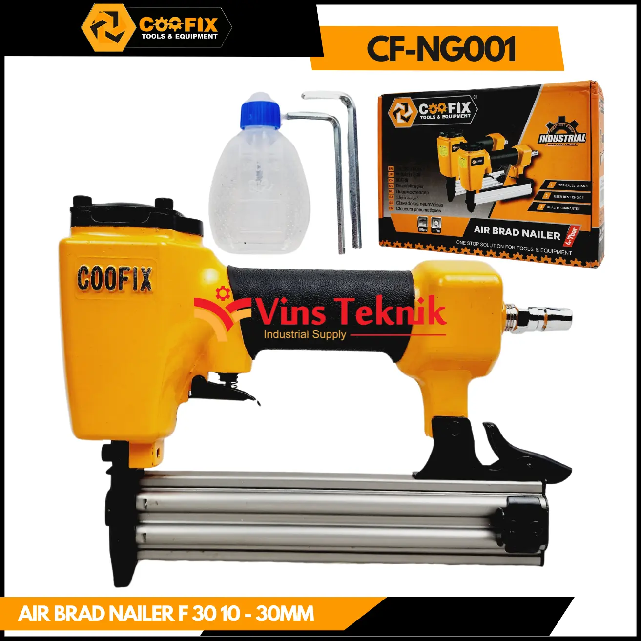 Paku tembak angin air brad nailer F30 10-30mm NG001 COOFIX-CF-NG001