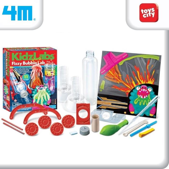 Gambar 4M Fizzy Bubble Lab, Fascinating Experiments with Vinegar & Baking Soda - Mainan Edukasi Anak dari Toys City Kota Administrasi Jakarta Selatan Tokopedia