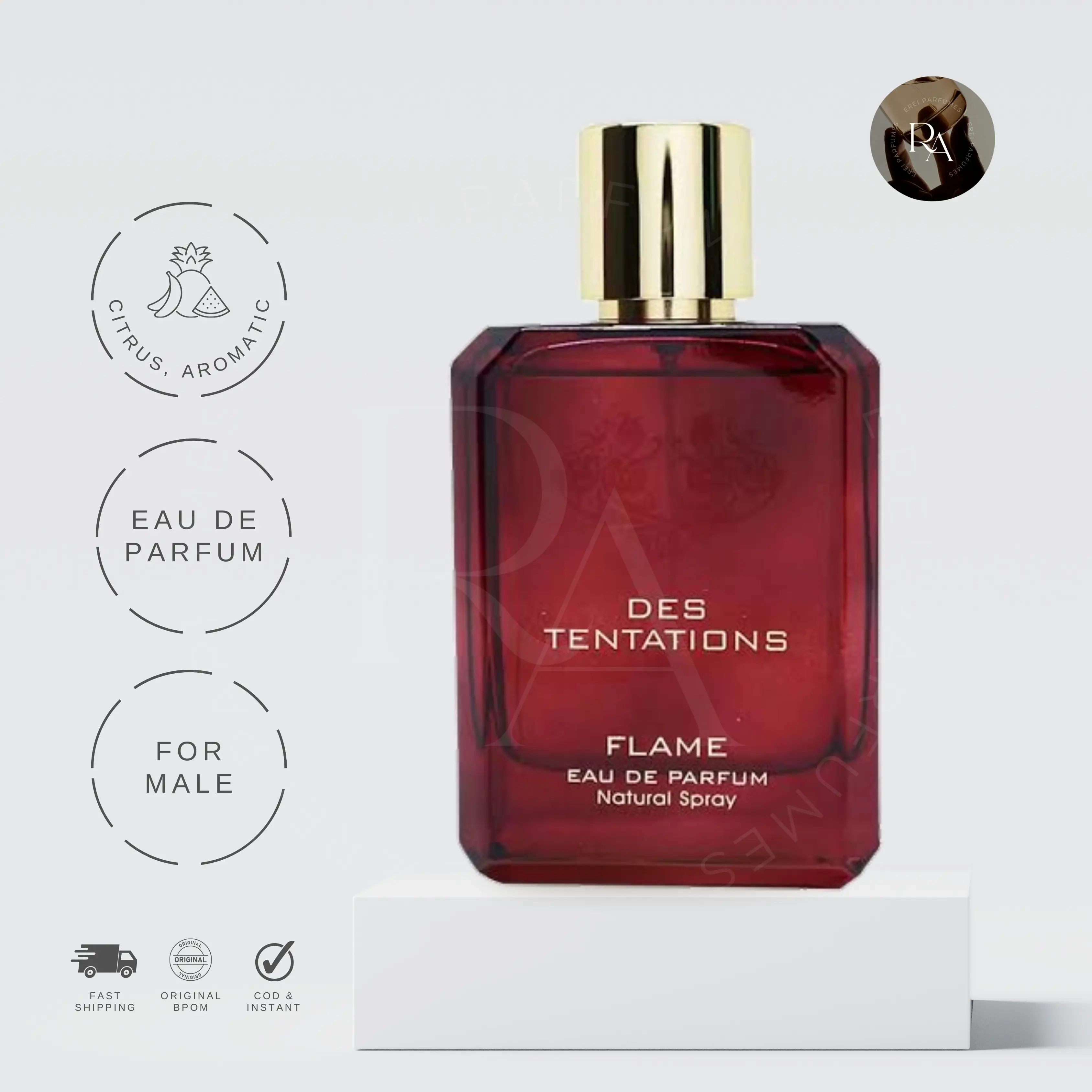 Fragrance World Des Tentations  Flame for Men - 100 ML