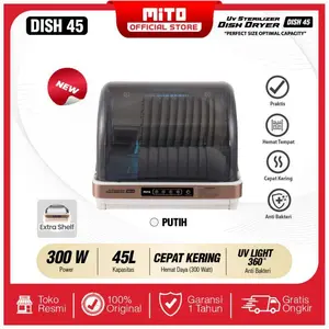 New Smart Dish Dyer+Sterilizer UV BACTERIA KILLER MITO JUMBO 45LITER
