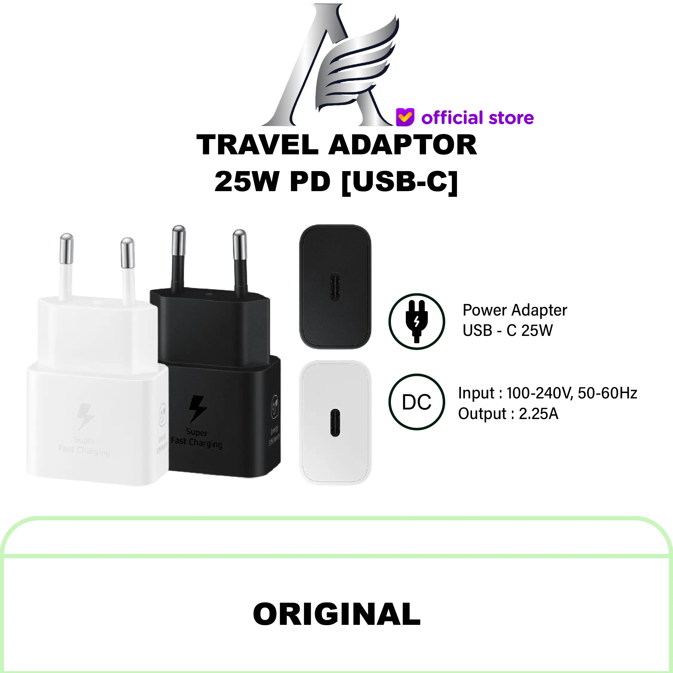 Samsung Max 25W PD Adapter Travel Charger