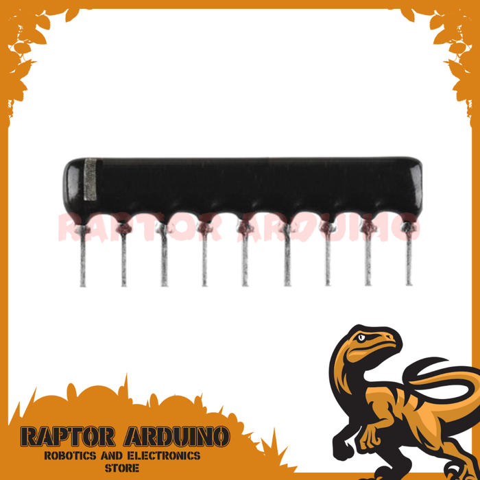 Resistor Pack R Pack Jual Resistor pack 2.54mm 10k ohm R Pack 10 kilo 9 PIN A104J 1/8 W 9p ...
