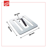 Gambar Press Daging/Burger Press/Resto Press-RESTOGRILL-SS(5600064) - 1pcs dari Restomart Kitchen Solution Kota Surabaya 3 Tokopedia