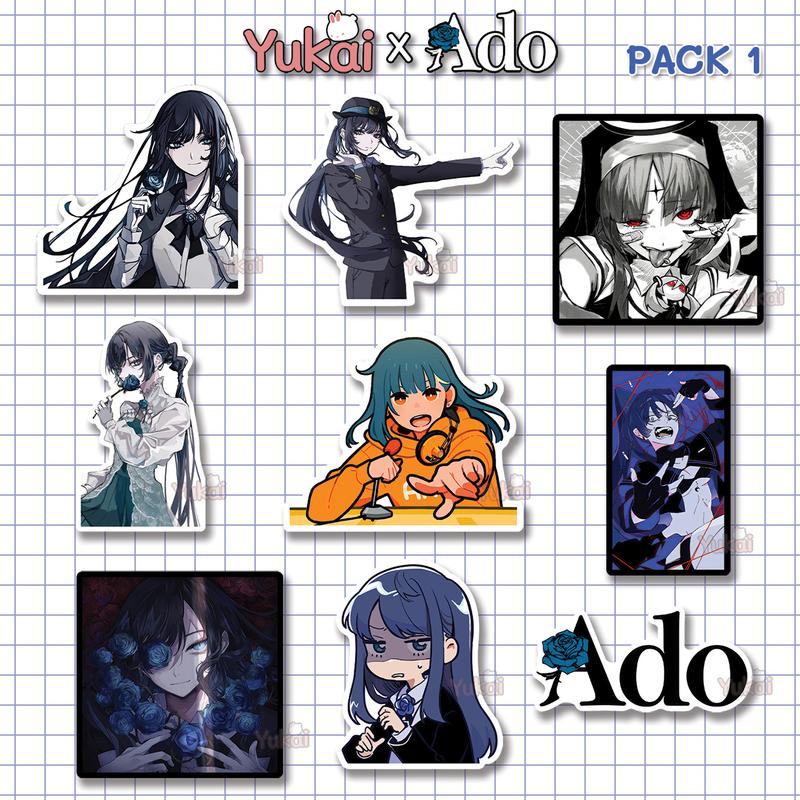 Stiker Pack Ado Premium, Sticker Anime Waterproof 4