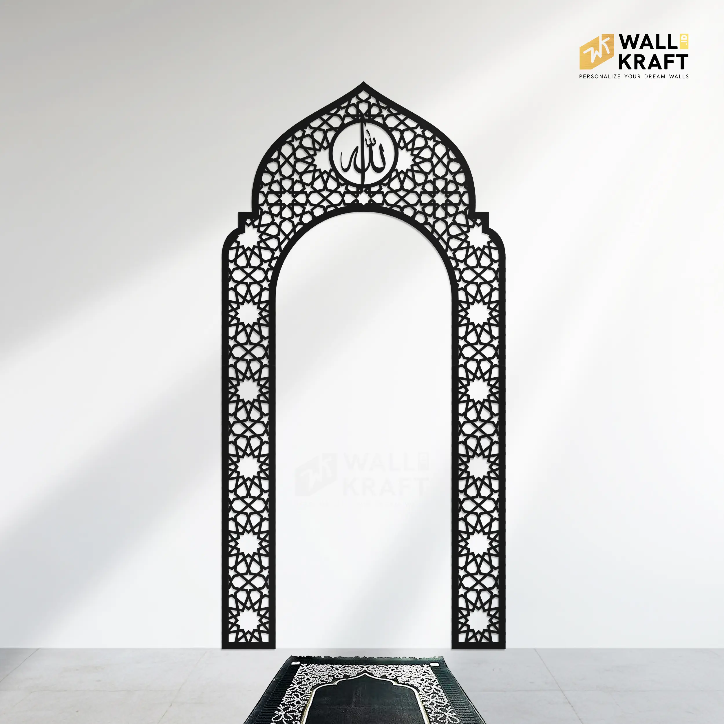 Hiasan Dinding Mihrab Mushola 12 | Mihrab Estetik Bahan Cutting Plywood - Model MR 012