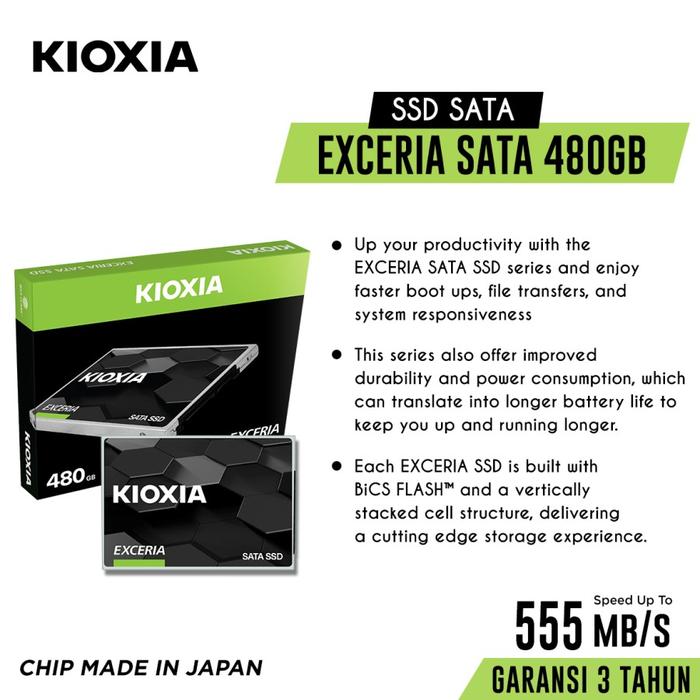 Promo KIOXIA EXCERIA SATA SSD 480GB / 2.5