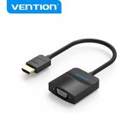 Gambar Vention Flat HDMI to VGA Converter with Female Micro USB and Audio Port 0.15M - 74346 dari Vention By Andalan Kota Administrasi Jakarta Utara 2 Tokopedia