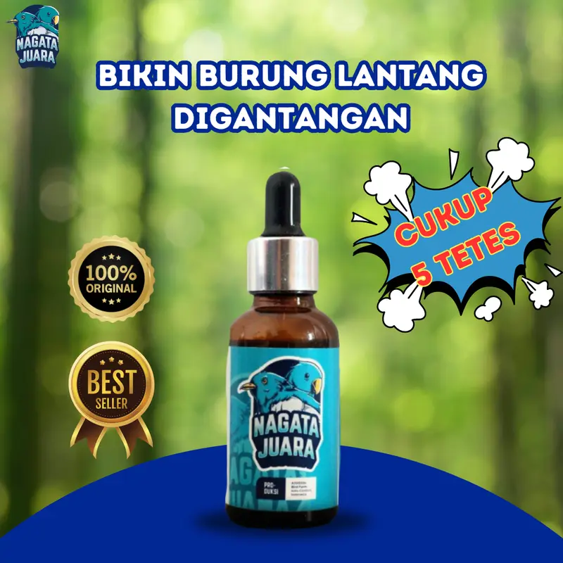 Nagata Juara Asli Vitamin Untuk Setting Burung Juara Gantangan