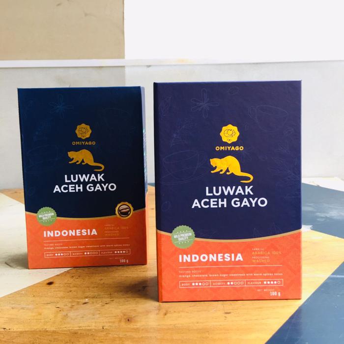 Gambar Kopi Luwak Aceh Gayo Premium Omiyago / Biji Kopi Luwak Wild / Luwak Liar Bean 100GR dari Omiyago Kota Administrasi Jakarta Barat Tokopedia