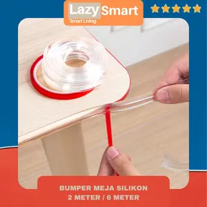 Lis Bumper Meja Pelindung Benturan Silikon Strip Pinggiran Furnitur