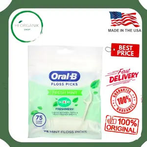 Oral B Scope Floss Picks Fresh Mint 75 Floss Picks dental floss - benang gigi