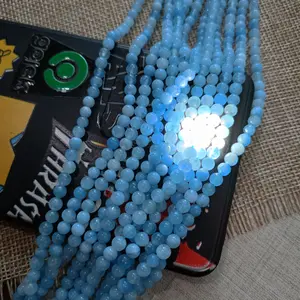 NATURAL aquamarine beryl 4mm blue sea crystal healing