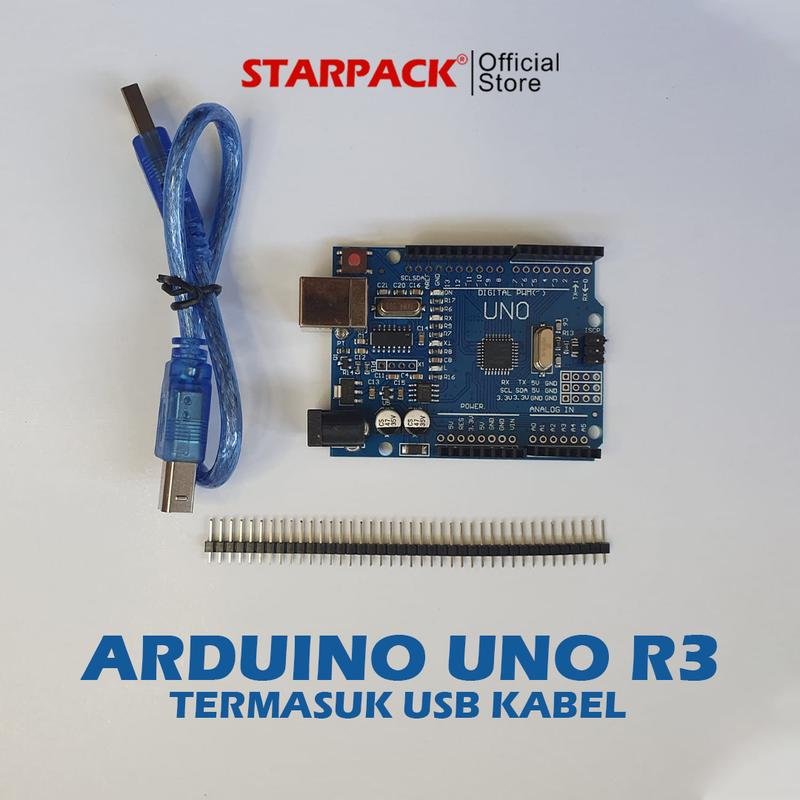 ARDUINO UNO R3 ATMEGA 328P COMPATIBLE BOARD + USB CABLE - Shop | Tokopedia