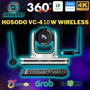 Wireless Conference Robotic Webcam PTZ 10X Optical Zoom FullHD Camera HSD-VC410W