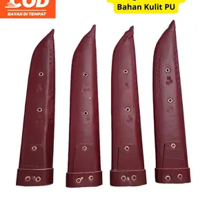 Sarung Pisau 25Cm Warna Merah, Bahan Kulit Siap Di Gunakan