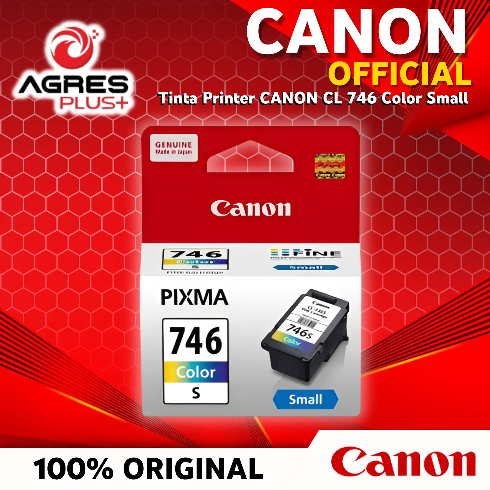 Tinta Printer CANON Pixma CL-746 CL 746 CL746 Colour Small