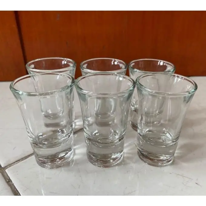 Shot glass 30 ml gelas sloki kaca shooter liquor tequila cocktail