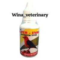Gambar SUPER ENRO 30 ml  - Antibiotik Tetes untuk Pernafasan dan Pencernaan Burung dari Wina Pet and Poultry Kota Semarang 1 Tokopedia