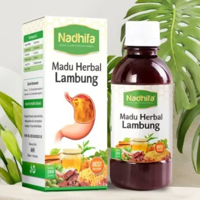 Madu Herbal Lambung NADHIFA 280gr - Madu Sehat Lambung Spesialis Maag