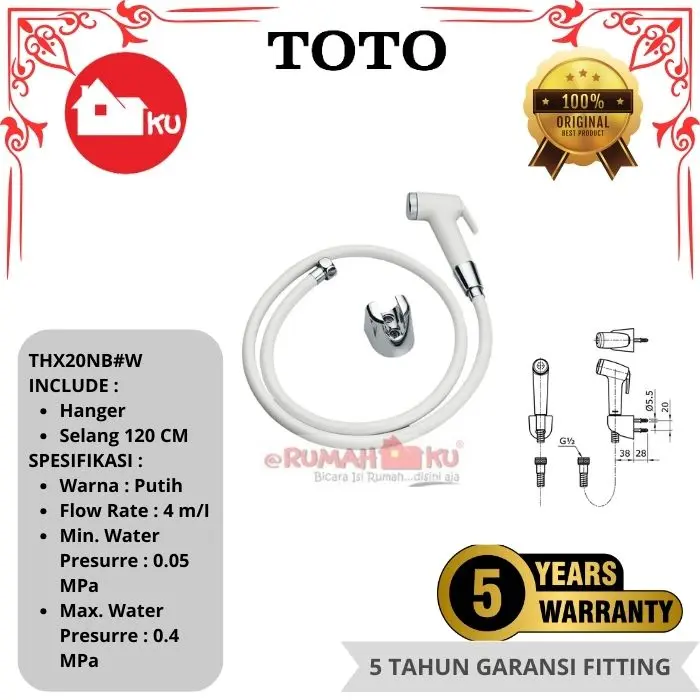 Jet Shower TOTO THX20NB#W Putih