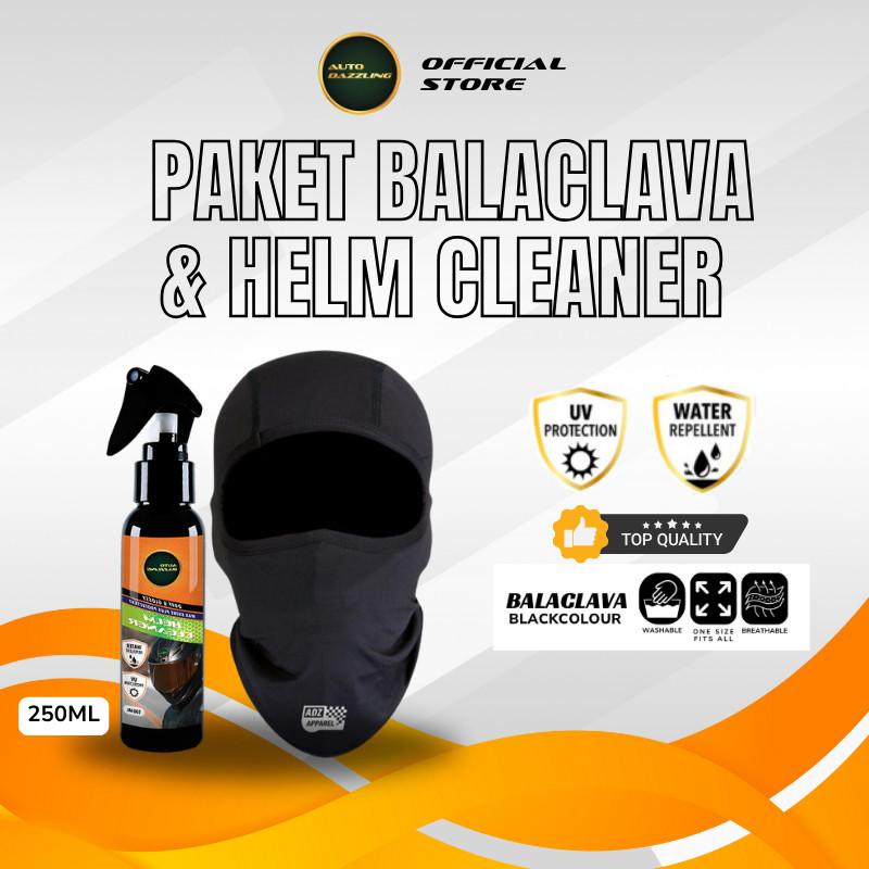 Auto Dazzling Paket Bundling Masker Balaclava dengan Helm Cleaner Pembersih Helm Extra