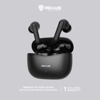 Gambar REXUS EARPHONE TWS FX5 ANC Bluetooth - Gaming Earphone dari Techno Computer Bali Kota Denpasar 2 Tokopedia