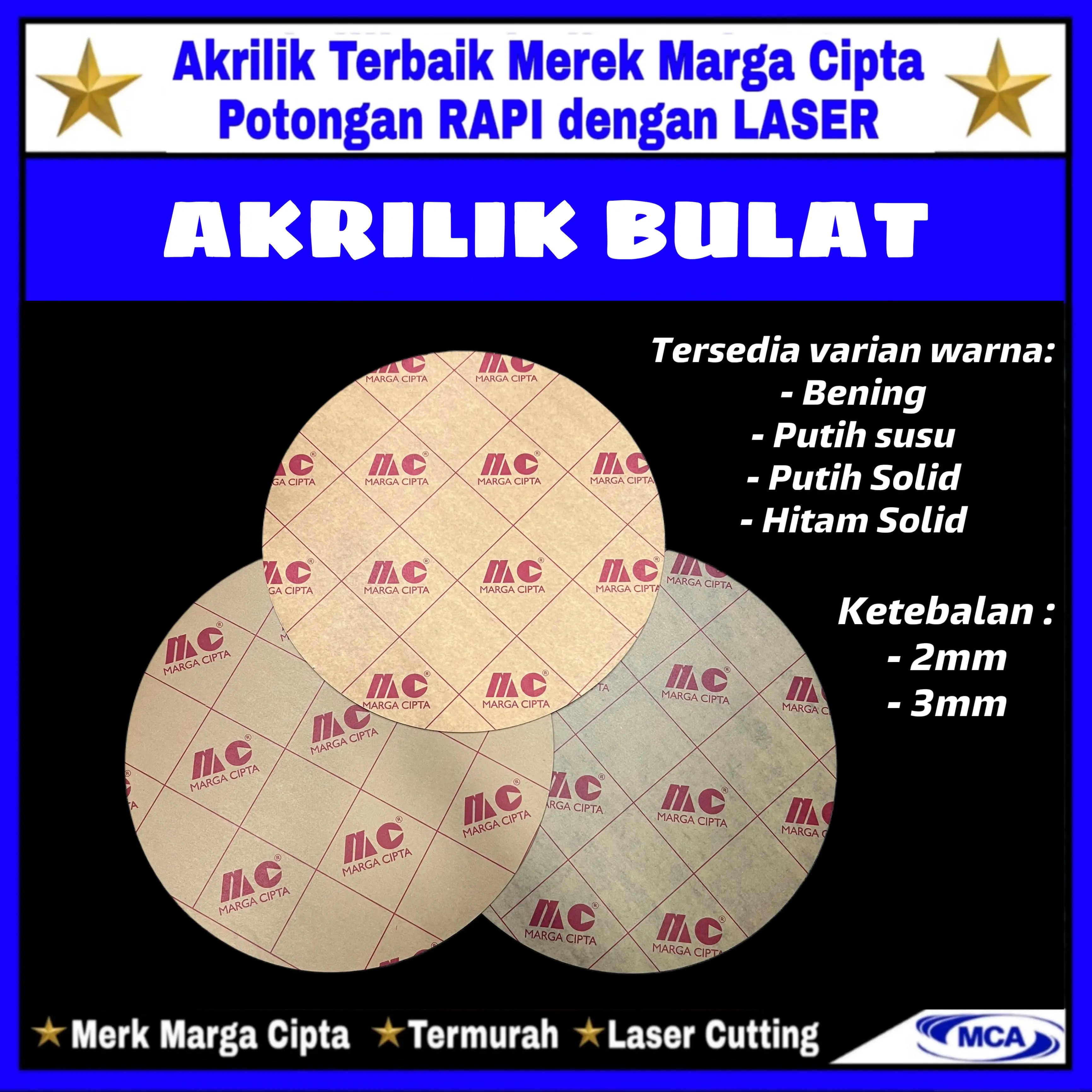 AKRILIK BULAT 60cm / Lingkaran Diameter 60 cm / Acrylic / Papan Ucapan / Bingkai