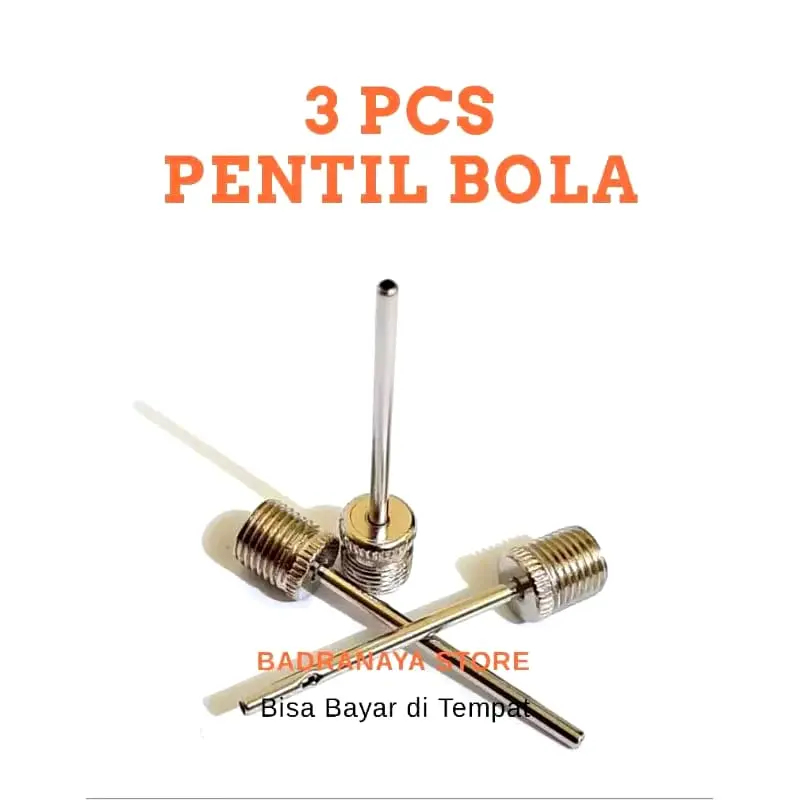 [3 Pcs] Pentil Bola Bahan Besi bisa untuk Bola Basket, Bola Voli, Bola Sepak, dll