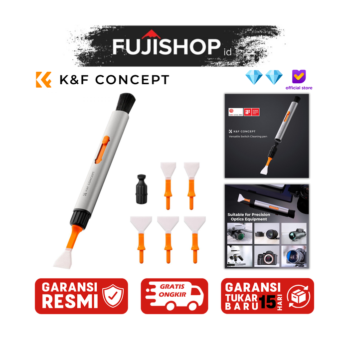 Gambar K&F Concept Versatile Switch Cleaning Pen Kit Sensor Cleaning Swab - Fullframe Sensor Cleaning Swab*4 dari FUJISHOPid Kota Administrasi Jakarta Pusat Tokopedia