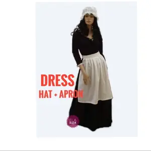 kostum victorian- colonial-maid-book day-dewasa