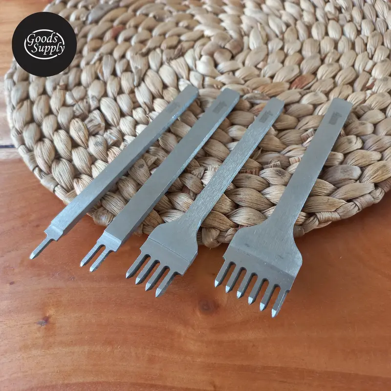 Stitching hole punch leather tools 1set ( 4pcs Prong ) 4mm 4