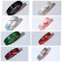 Gambar Pita Satin Polos Taiwan Lebar 1/2" ( 1,3cm ) Harga Per Roll  isi 18meter dari Mulia Garment & Acc Kota Administrasi Jakarta Barat 1 Tokopedia
