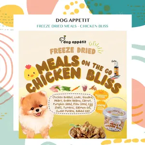 DOG APPETIT - Freeze Dried MEALS ON THE GO Chicken Bliss Snack Makanan Anjing Kucing Dog Cat