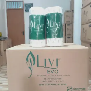 Tisu Dapur Livi Evo Premium 200 Lembar - 1 Dus (12 Roll)