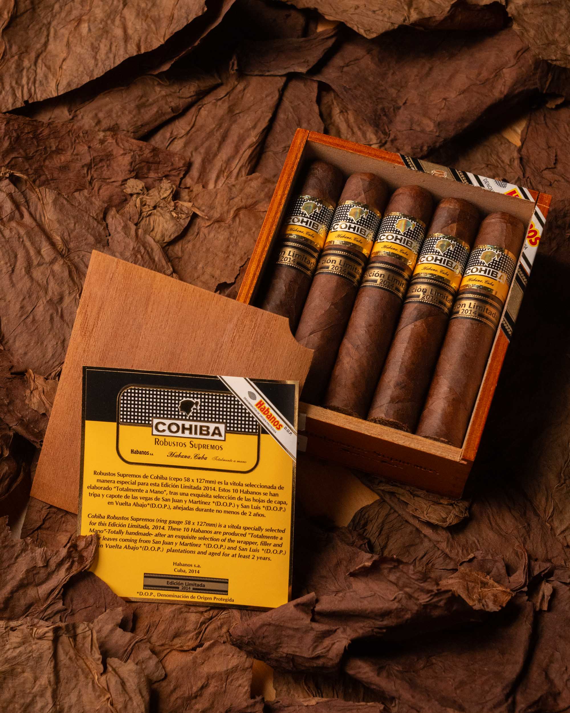 COHIBA ROBUSTOS SUPREMOS EL 2014 (BOX OF 10)
