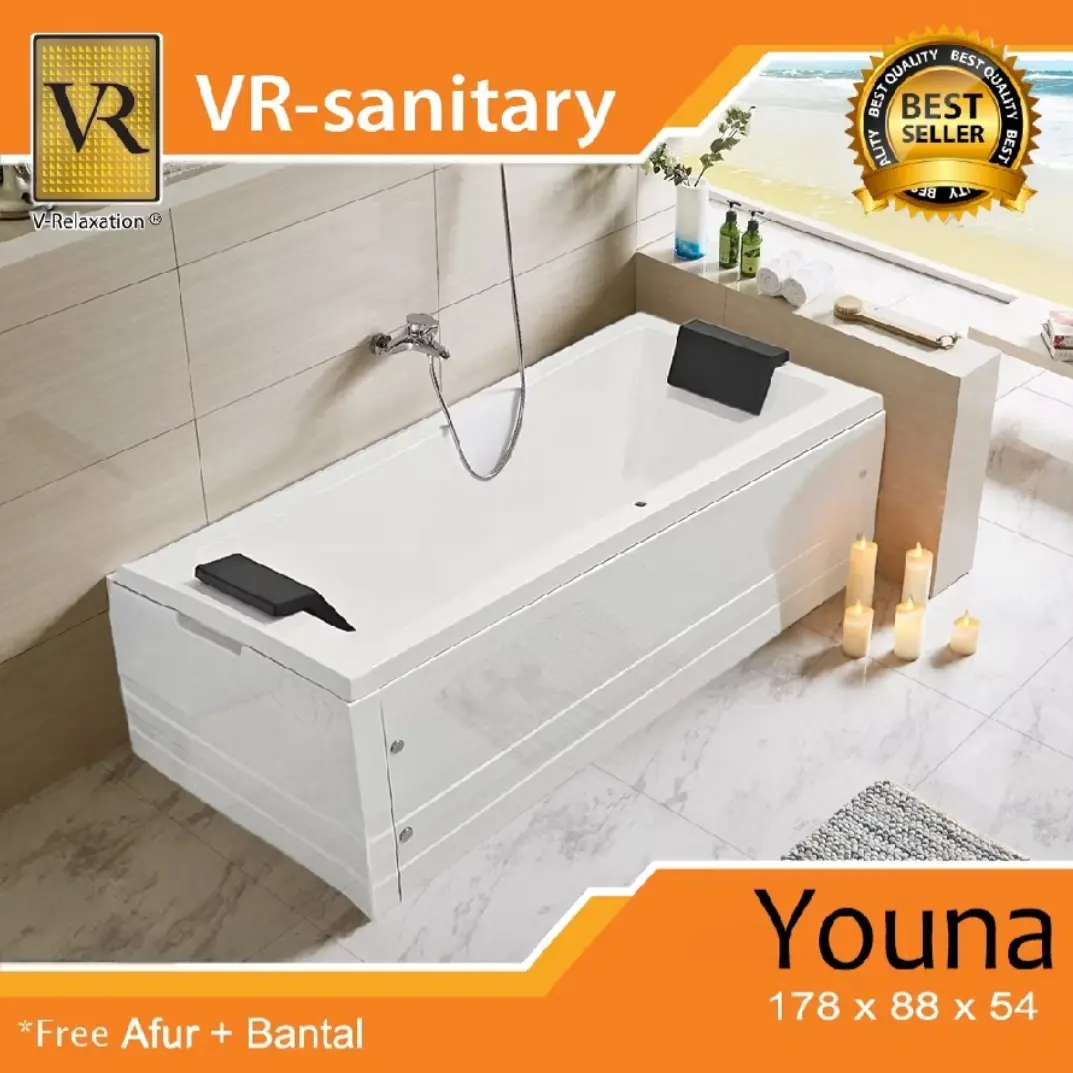 BIG SALE VR BATHTUB STANDING YOUNA + WHIRLPOOL JACUZZI