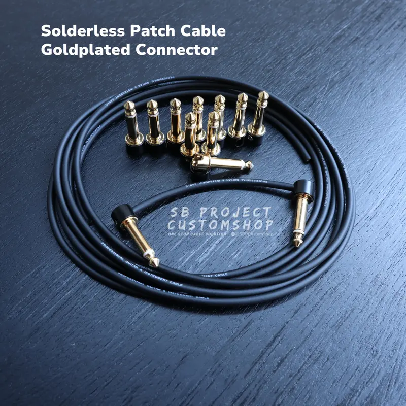 Solderless Patch Cable Goldplated Connector by SBPCustomShop 0