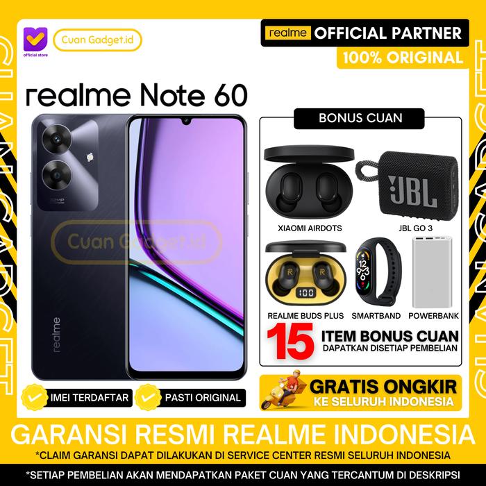 Gambar REALME NOTE 60 6/128 REALME NOTE60 NOTE 60 4/64 GARANSI RESMI INDONESIA - 4/64 BLUE, TANPA BONUS dari Cuan Gadget.id Kota Bekasi Tokopedia