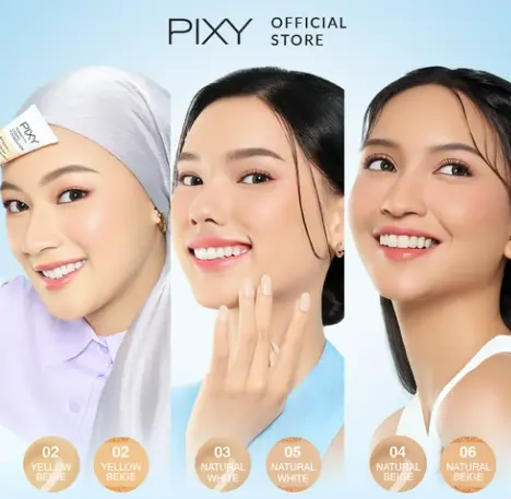 PIXY Perfect Fit Liquid Foundation FREE Perfect Fit Two Way Cake Refill BELI 1 GRATIS 1 1