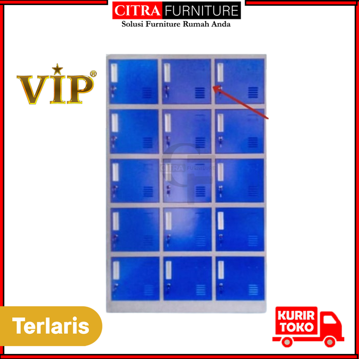 Promo VIP Gold Loker 15 Pintu Locker Karyawan VG 415 - DIRAKIT Cicil 0% ...