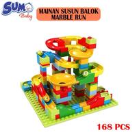 Gambar Mainan Anak Balok Susun Block Brick Marble Race Run Kelereng 168 pcs dari Sumo Baby Kota Administrasi Jakarta Barat 1 Tokopedia