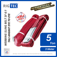 Gambar Webbing Sling Belt / Tali Angkat 5 Ton x 3 Meter 125 mm Eye to Eye RIGTEC dari GMS Lifting Kota Administrasi Jakarta Utara 1 Tokopedia